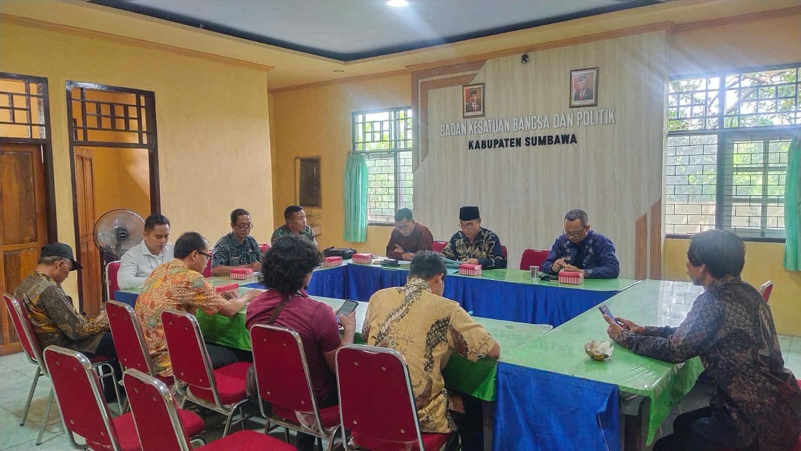 Kegiatan Rencana Aksi Terpadu Penanganan Konflik Sosial di Kantor Bakesbangpol Kabupaten Sumbawa
