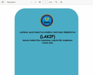 LKIP BNN Kabupaten Sumbawa Tahun 2021 LKIP BNN Kabupaten Sumbawa Tahun 2021