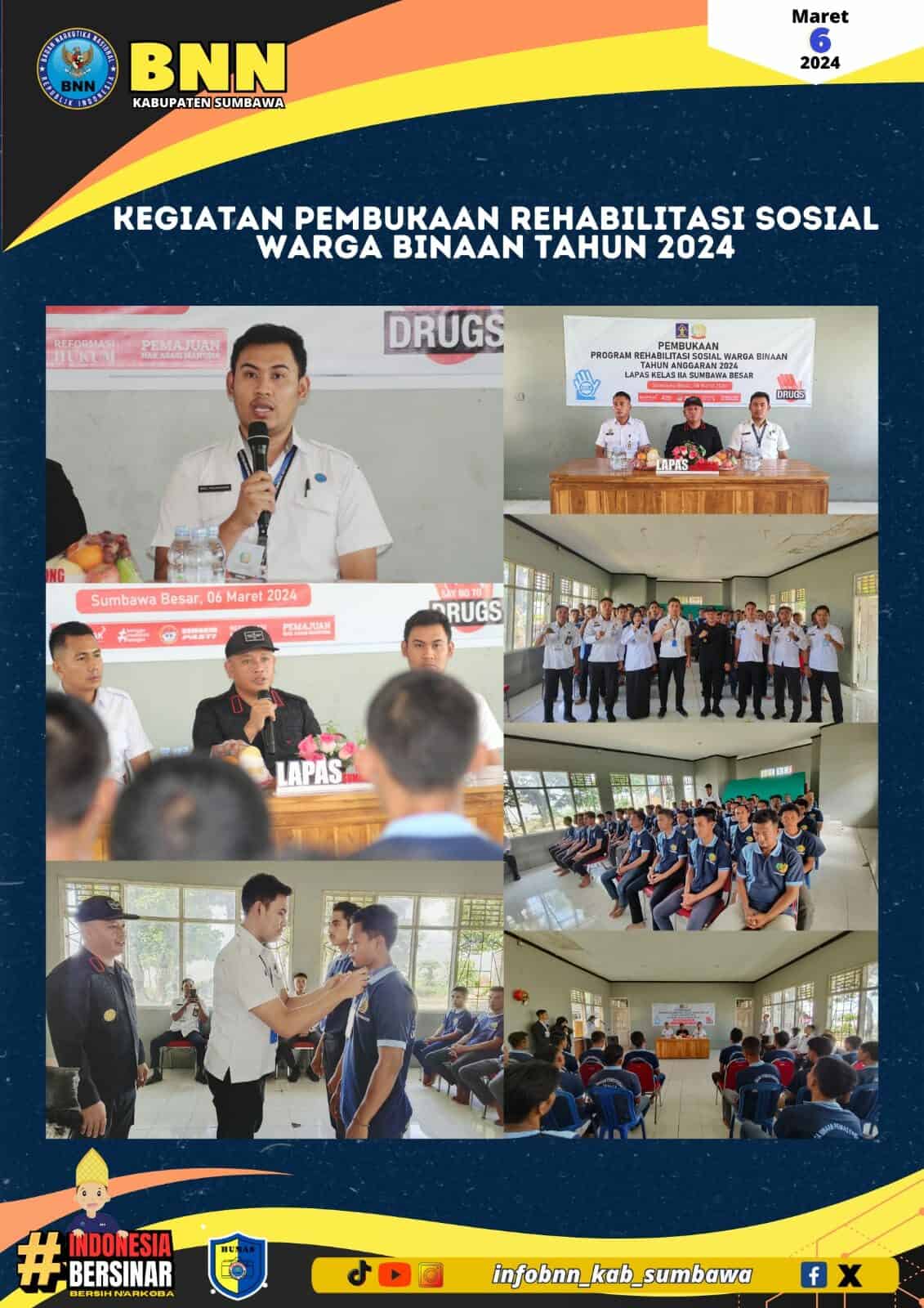PEMBUKAAN REHABILITASI SOSIAL BAGI WARGA BINAAN LAPAS KLAS IIA SUMBAWA PEMBUKAAN REHABILITASI SOSIAL BAGI WARGA BINAAN LAPAS KLAS IIA SUMBAWA