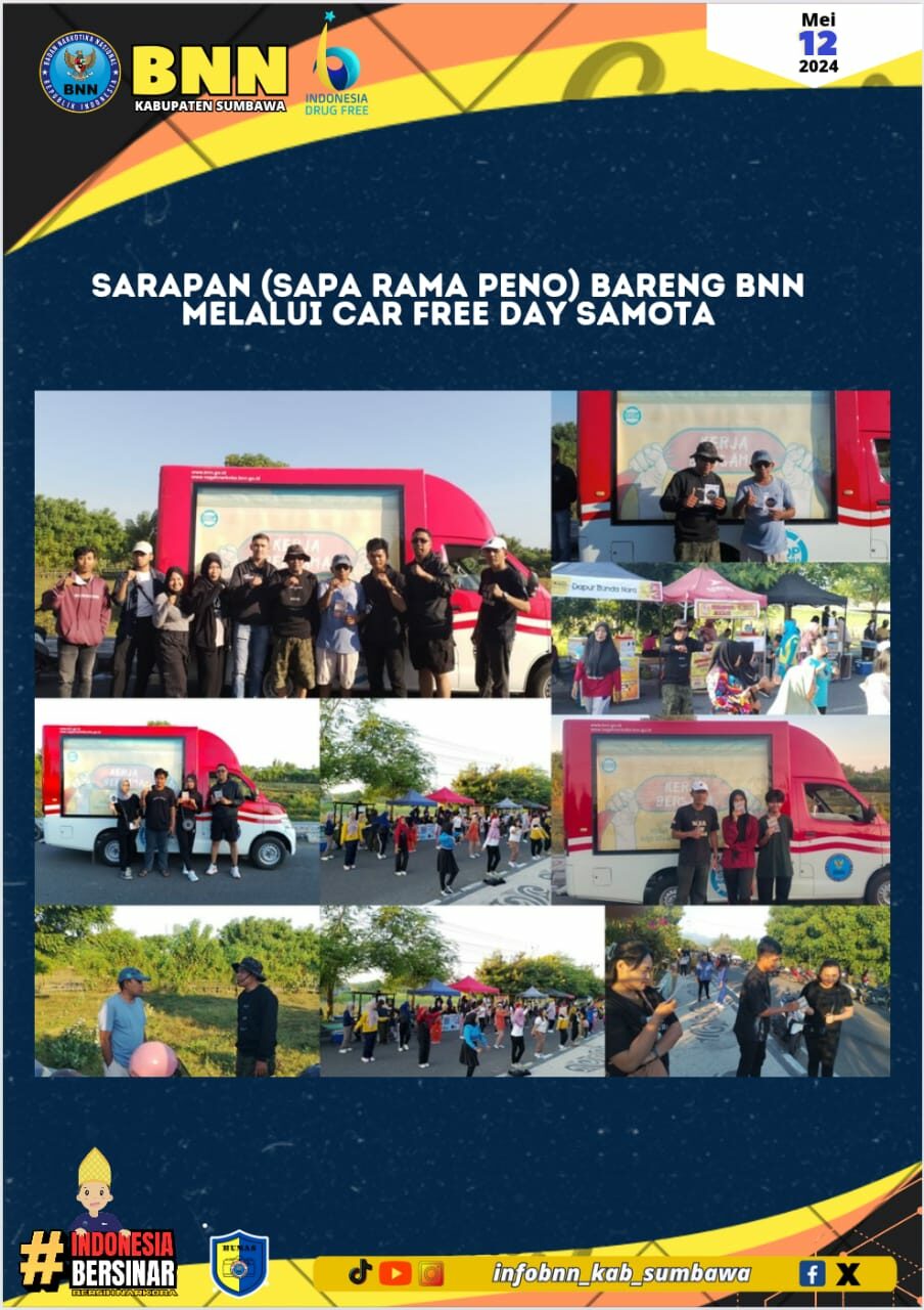 SARAPAN (SAPA RAMA PENO) BARENG BNN DI CAR FREE DAY SAMOTA SARAPAN (SAPA RAMA PENO) BARENG BNN DI CAR FREE DAY SAMOTA
