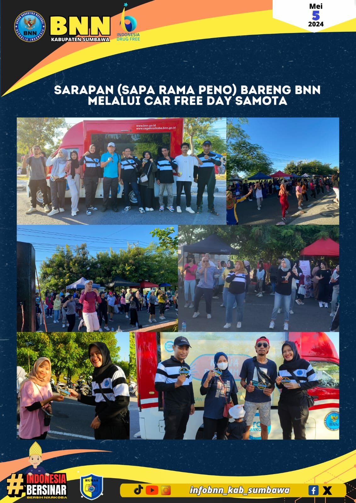 SARAPAN (SAPA RAMA PENO) BARENG BNN DI CAR FREE DAY SAMOTA SARAPAN (SAPA RAMA PENO) BARENG BNN DI CAR FREE DAY SAMOTA