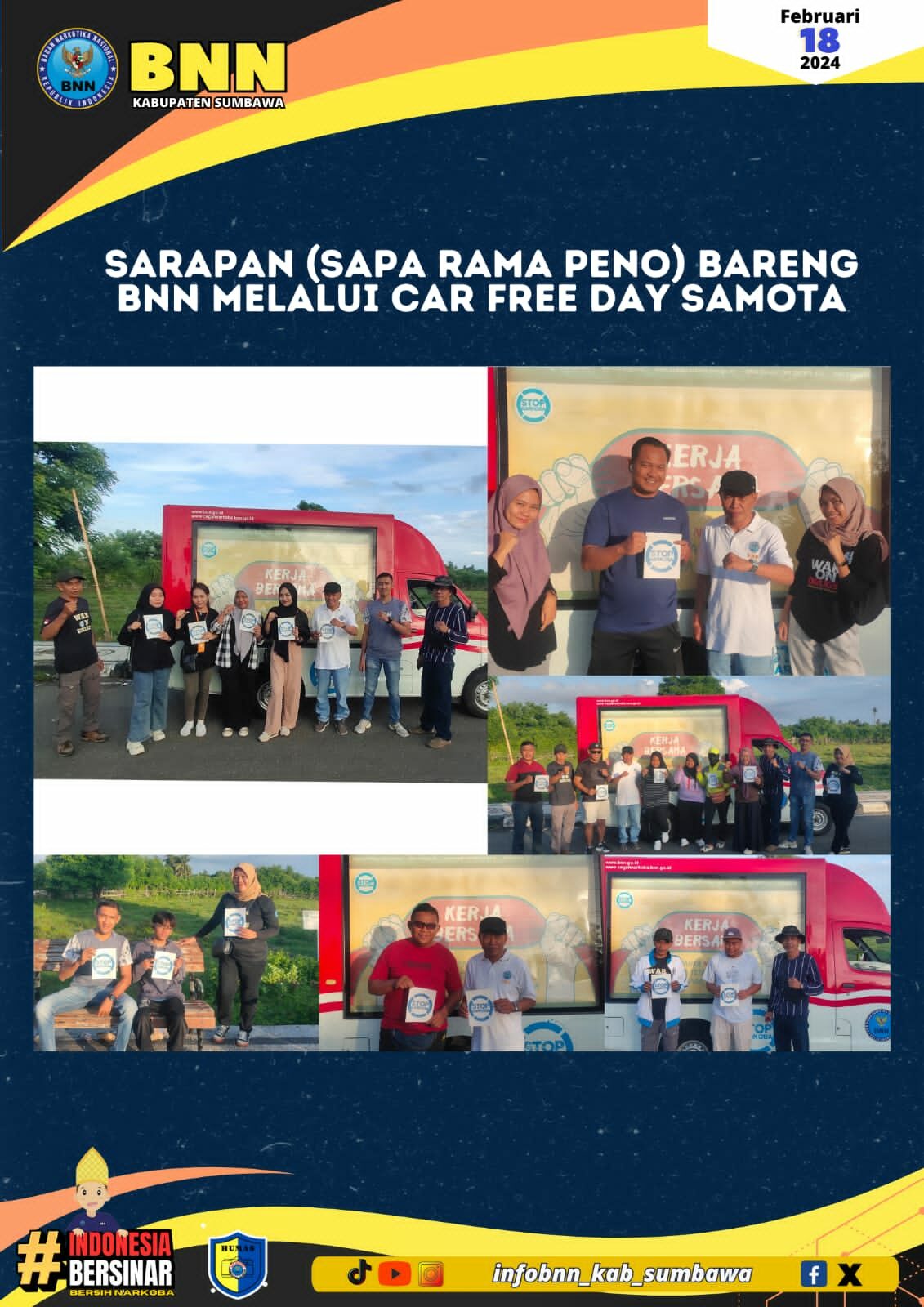 SARAPAN (SAPA RAMA PENO) BARENG BNN DI CAR FREE DAY SAMOTA SARAPAN (SAPA RAMA PENO) BARENG BNN DI CAR FREE DAY SAMOTA