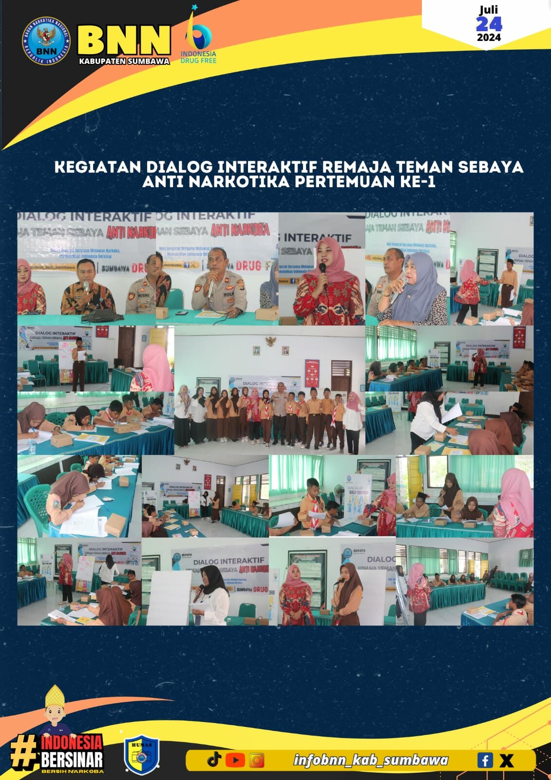 Kegiatan Dialog Interaktif Remaja Teman Sebaya Anti Narkotika Pertemuan ke-1 Kegiatan Dialog Interaktif Remaja Teman Sebaya Anti Narkotika Pertemuan ke-1