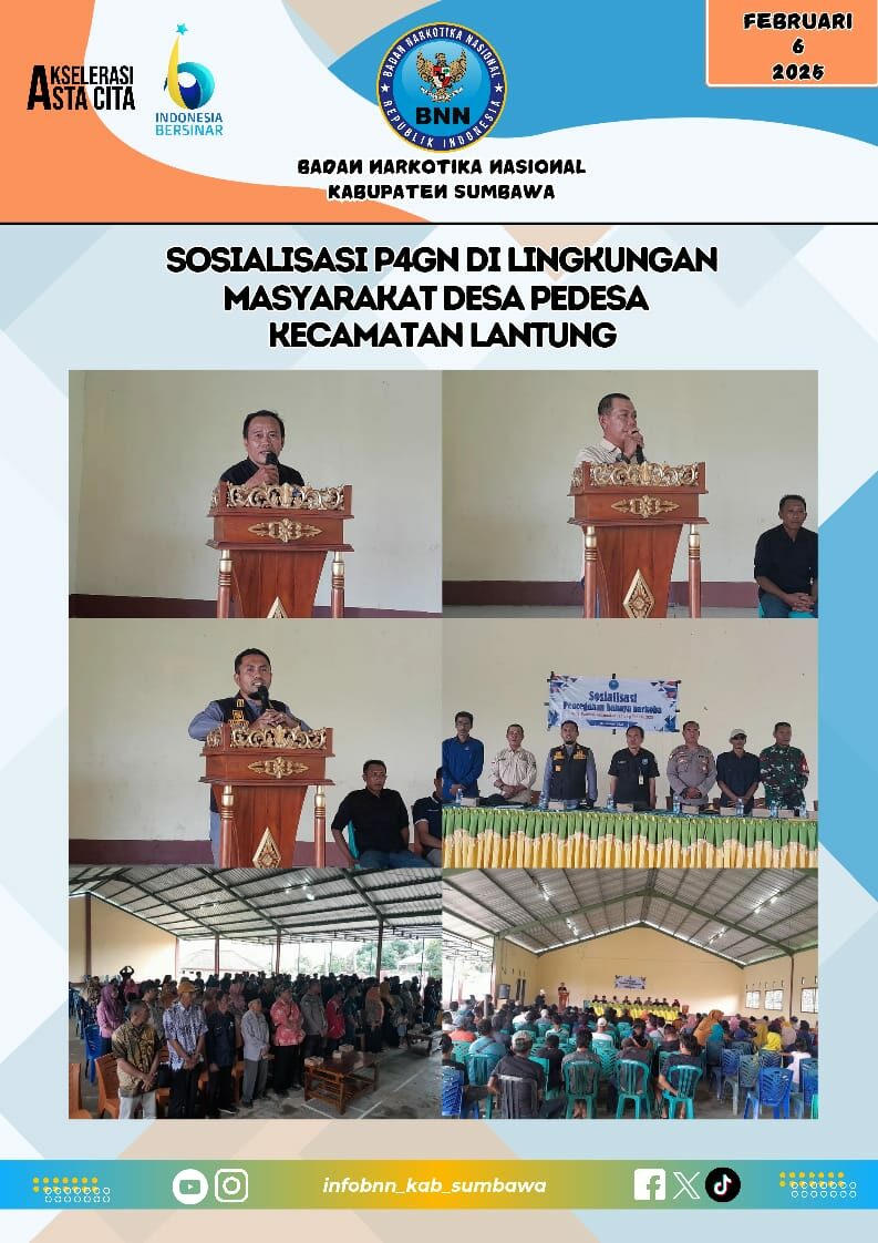 Sosialisasi P4GN di Lingkungan Masyarakat Desa Pedesa Kecamatan Lantung Sosialisasi P4GN di Lingkungan Masyarakat Desa Pedesa Kecamatan Lantung