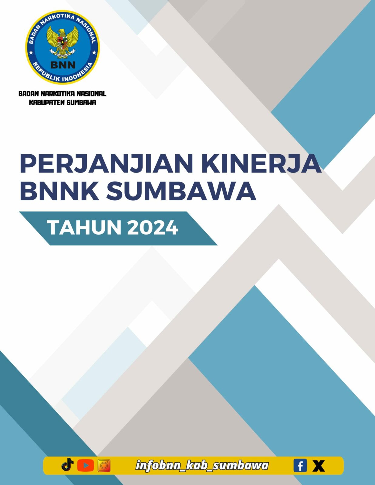 PERJANJIAN KINERJA BNNK SUMBAWA 2024 PERJANJIAN KINERJA BNNK SUMBAWA 2024