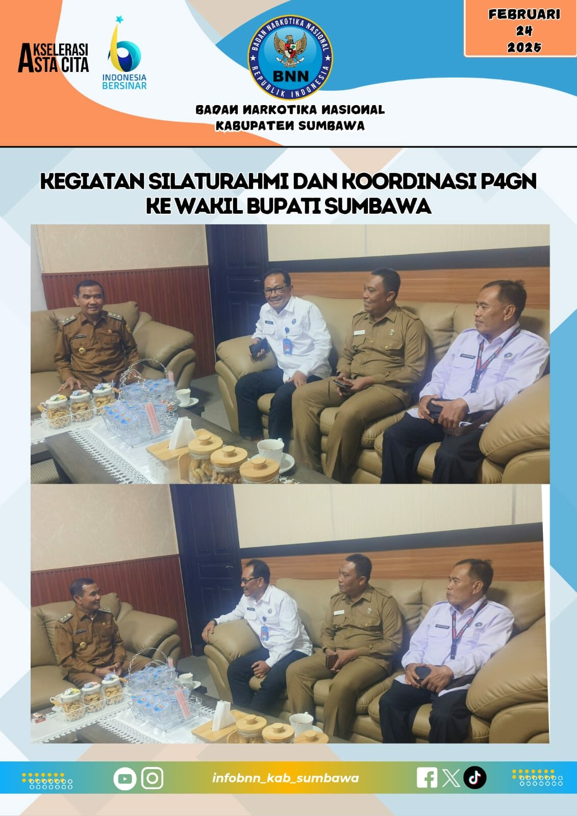 Kegiatan Silaturahmi dan Koordinasi P4GN ke Wakil Bupati Sumbawa Kegiatan Silaturahmi dan Koordinasi P4GN ke Wakil Bupati Sumbawa