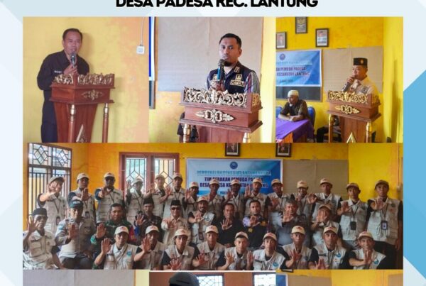 Pembekalan Penggiat Anti Narkoba Tim Gerakan Pemuda Padesa Desa Padesa Kec. Lantung
