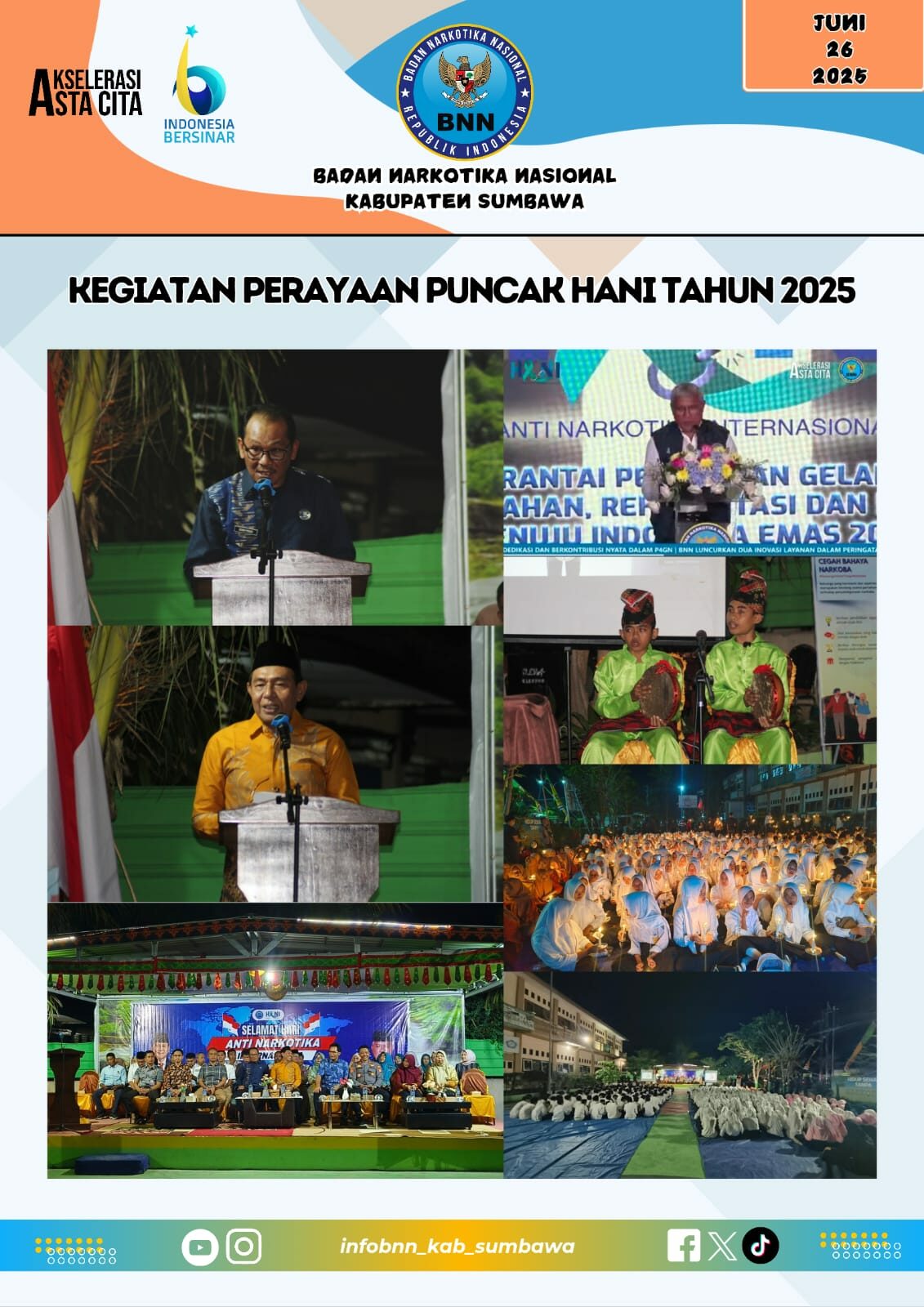 PERAYAAN PUNCAK HARI ANTI NARKOTIKA INTERNASIONAL TAHUN 2025 PERAYAAN PUNCAK HARI ANTI NARKOTIKA INTERNASIONAL TAHUN 2025